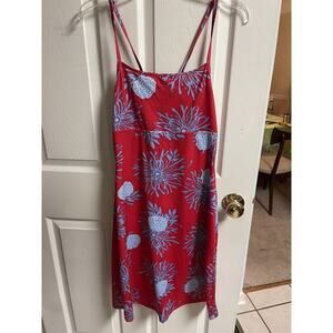 GIANI FEROTI VNT Y2K Slip Dress Red Floral print - Med Baby Doll Hawaiian 90s